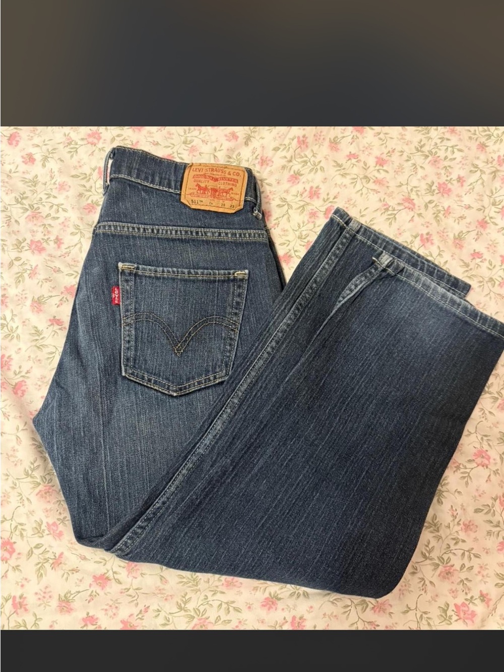 Levi's Women's Dark Blue Straight Jeans